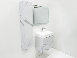 Долен шкаф за баня Matera Marble Push с умивалник 60cm