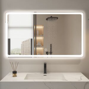 Огледало за баня с LED осветление 120x75cm