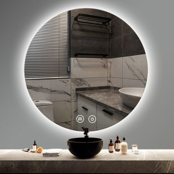 Огледало за баня с LED осветление и нагревател 60cm