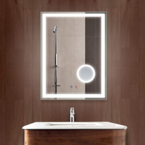 Огледало за баня с LED осветление и нагревател 60x80cm + козметично
