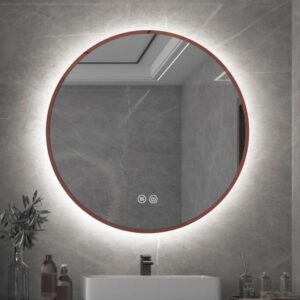 Огледало с LED осветление 60cm ICL 1840BR розово злато Inter Ceramic