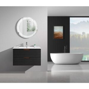 Комплект за баня долен шкаф и огледало Каприция SP-09 80cm Makena
