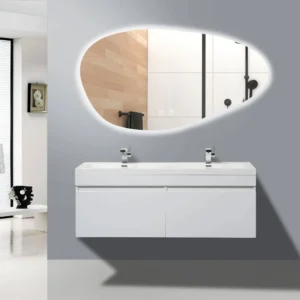 Oгледало за баня 100x60cm P11386 с LED осветление и нагревател REA