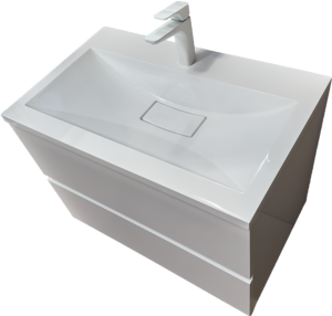 Долен шкаф за баня Napoli с умивалник 80cm бял
