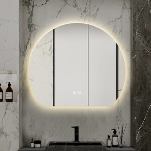 Огледало за баня с LED осветление и нагревател 80cm