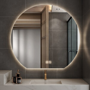 Огледало за баня с LED осветление и нагревател 80cm