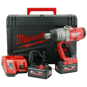 Акумулаторен гайковерт Milwaukee M18ONEFHIWF1-802X 4933459733, с 2 батерии 8.0Ah, зарядно и куфар