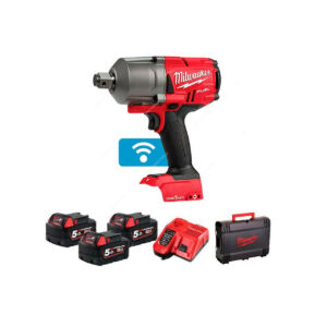 Акумулаторен гайковерт Milwaukee M18ONEFHIWF34-503X, 18 V, 1627 Nm, куфар, с 3 батерии и зарядно
